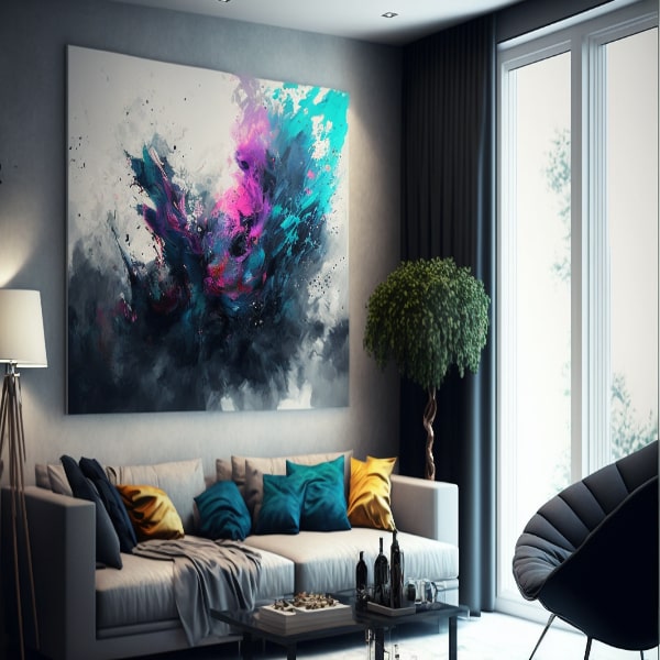 abstract wall art style