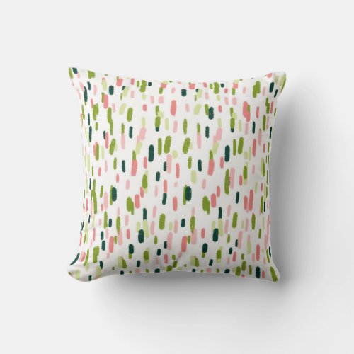 Modern Abstract Sprinkles Throw Pillow