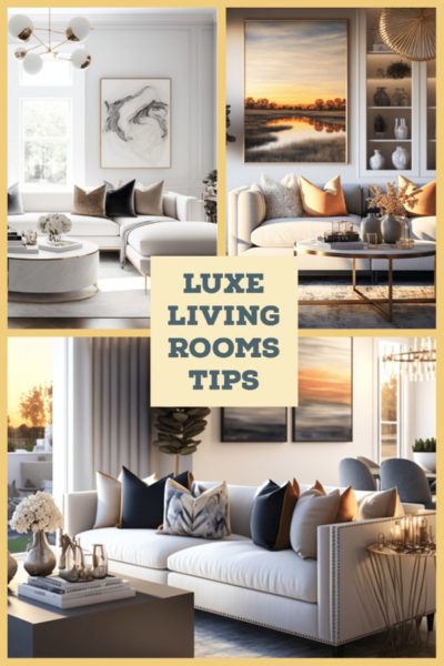 luxe living room tips