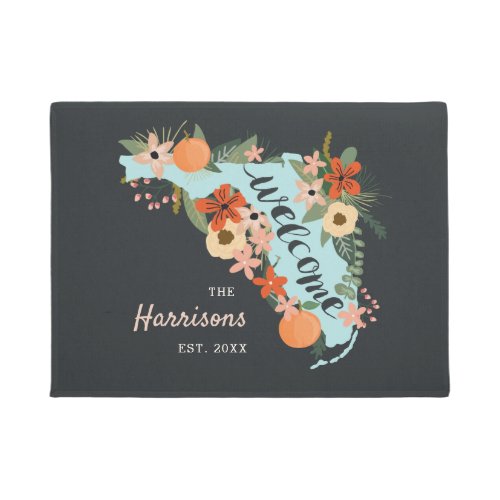 Personalized Florida Home State Welcome Doormat