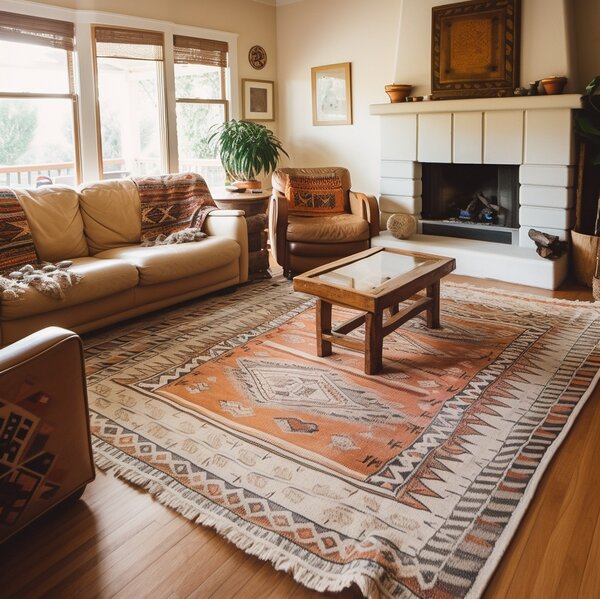 authentic najavo rug living room